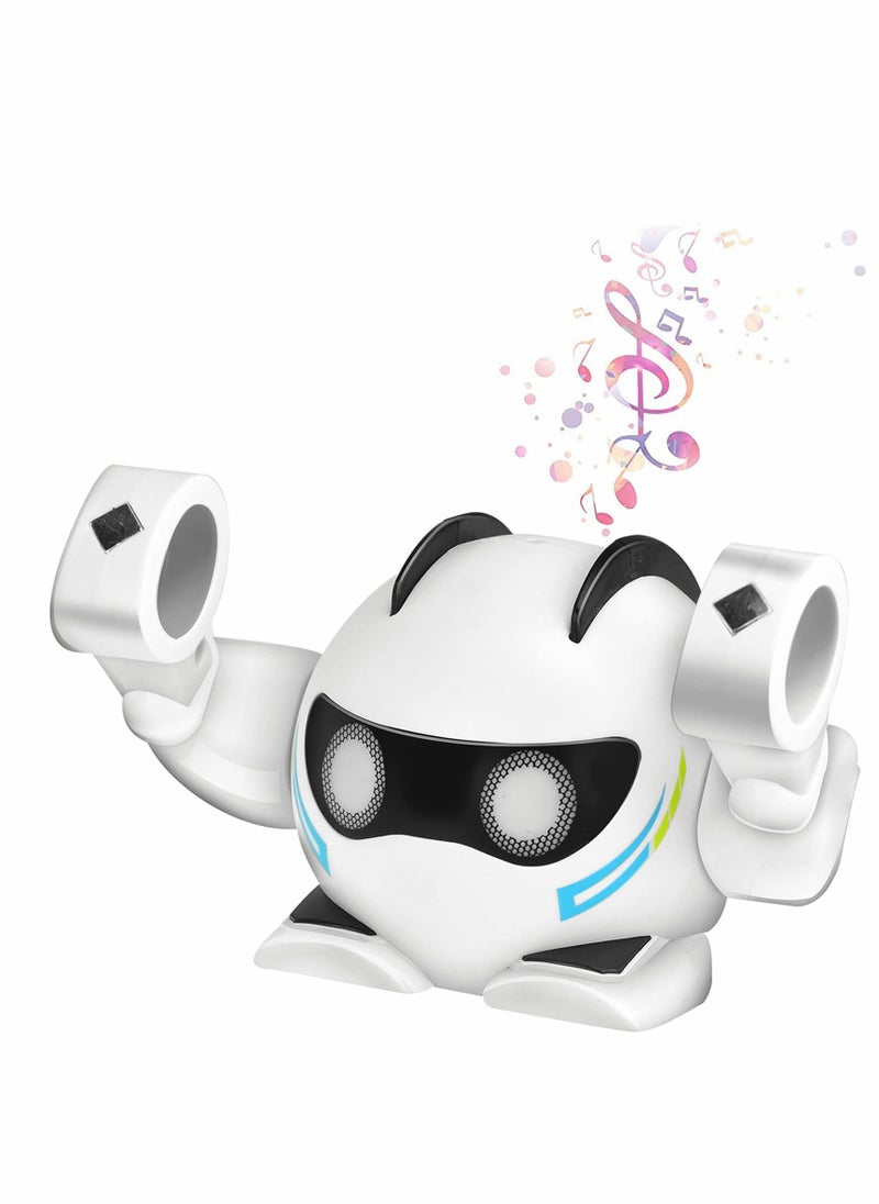 Rolling Music Robot, Touch Sensing Smart Early Learning Children's Toy Portable, Interactive Rolling Walking Singing and Dancing, Gift for 3-8 Years Old