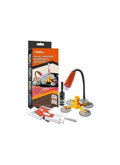 VISBELLA Windshield repair kit All Weather Car Windshield Kit With UV Light DIY Auto Window Tools Windscreen Glass Scratch Crack Restore Polishing Hand Tool Sets WQ0003UV1B