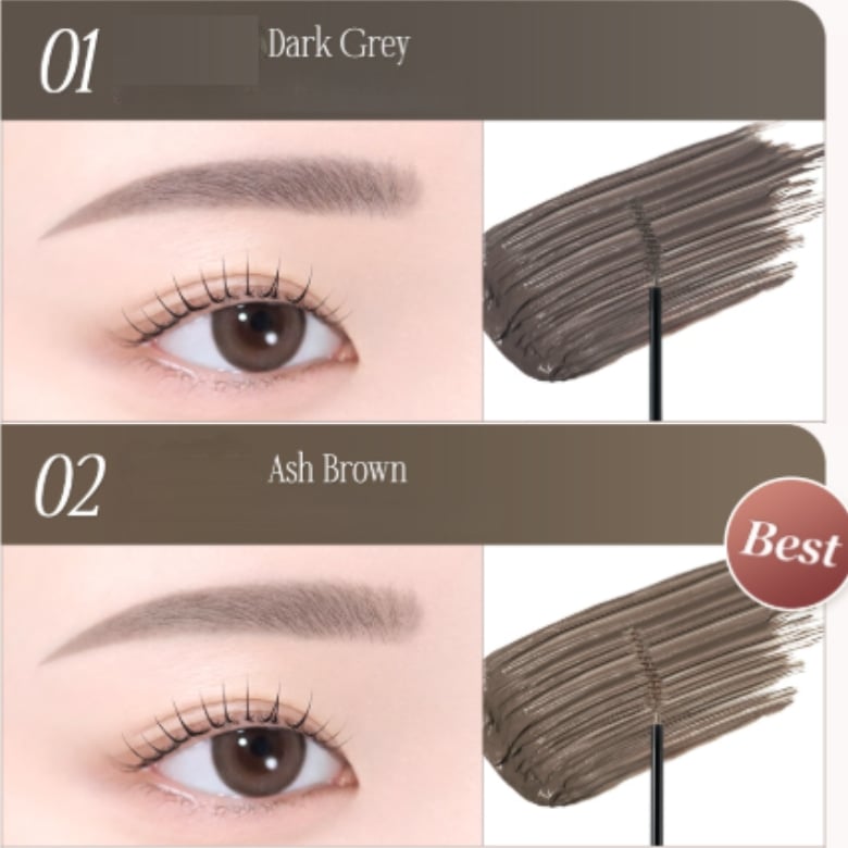 Dasique Pro Slim Brow Mascara – 01 Dark Gray - Image 2