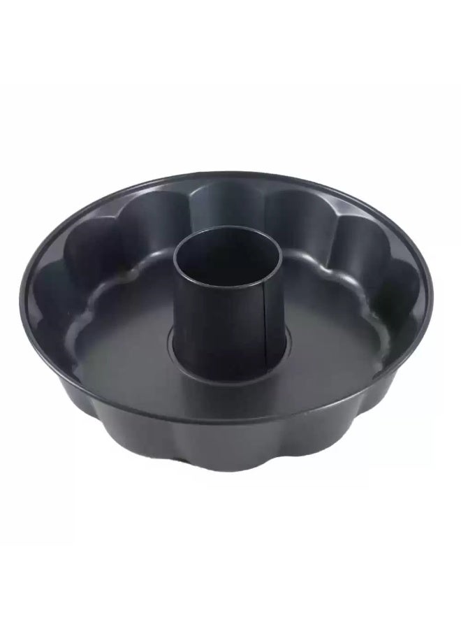 AVCI Home Maker AVCI Non-Stick Round Shape Tube Fiorella Tin Pan, 26cm Premium Aluminium Cake Mould with Easy to Clean Surface - Professional Fiorella Design for Even Baking - Image 2