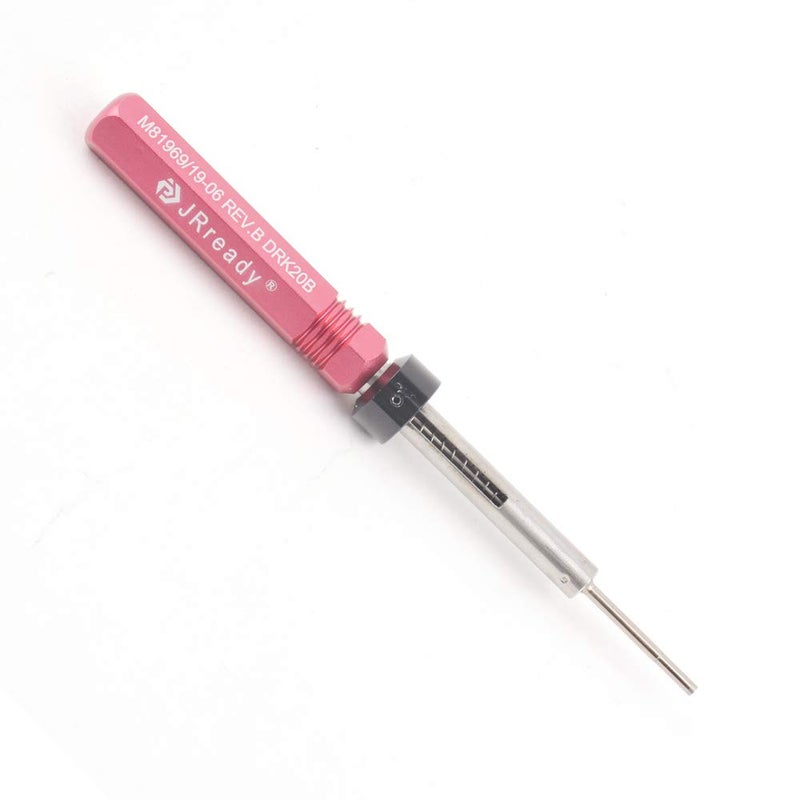 JRready DRK20B Removal Tool Applied to remove MIL series round contacts without any damages to the electric connectors