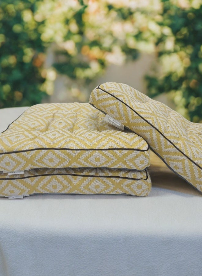 Inrest Home Chair Cushion  Light Beige And Yellow - INREST 40*40cm - Image 1