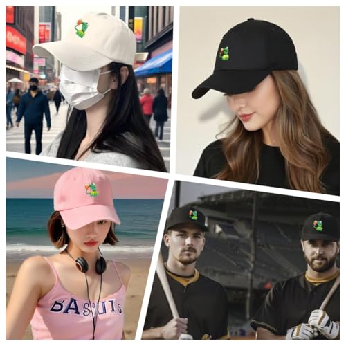 Raylarnia Marthasky Baseball Cap Kermit The Frog Sipping Tea Logo Trucker Hat Unisex Outdoor Adjustable Strapback Cap Pink - Image 5