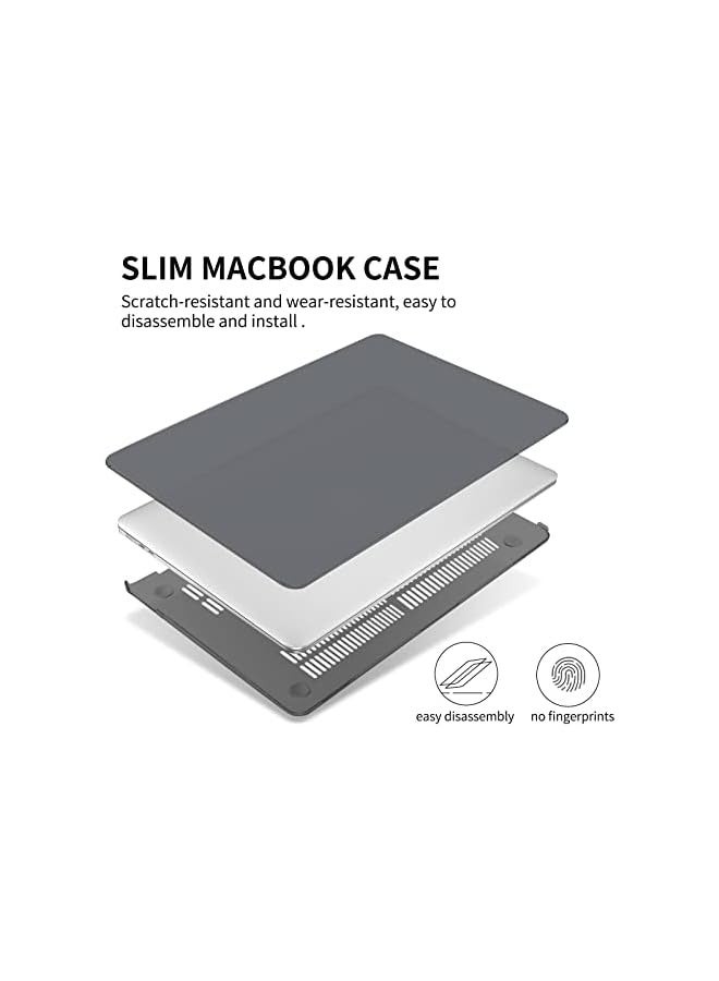 بروماس غطاء حافظة سناب اون للكمبيوتر المحمول متوافق مع ماك بوك اير 13.6 بوصة 2024 2022 الإصدار A3113 M3/A2681 M2 رقاقة مع شاشة عرض شبكية العين السائلة وغطاء حماية صلب واقٍ لمعرف اللمس (أسود غير لامع) - Image 4