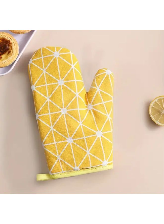 1pc Yellow Kitchen Gloves Nordic Design for Cooking Cleaning Outdoors - Image 1