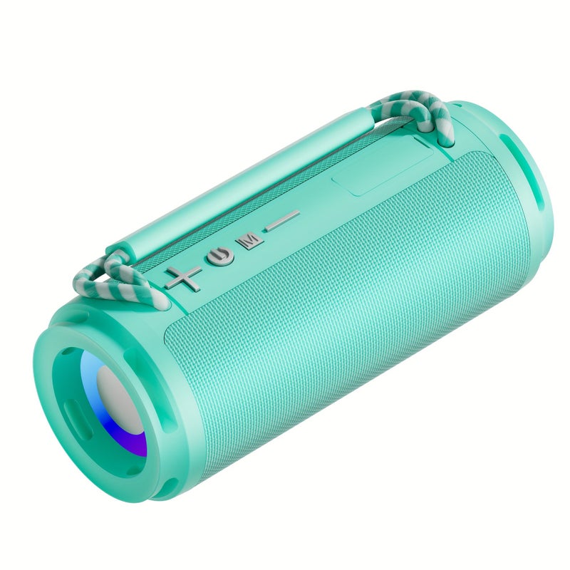 مكبّر صوت محمول باللون الأحمر مع أوضاع RGB، يدعم TF وUSB وAux وType-C - Image 2