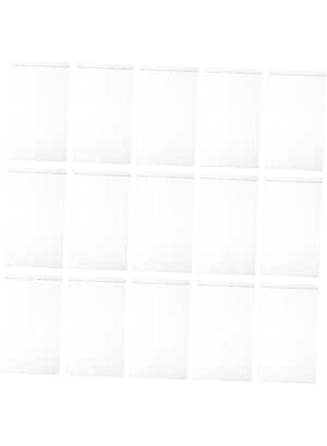 Self Sealing Plastic Bags With Visibility Window 100pcs Flat Storage For Clothing Books Jewelry - Image 1