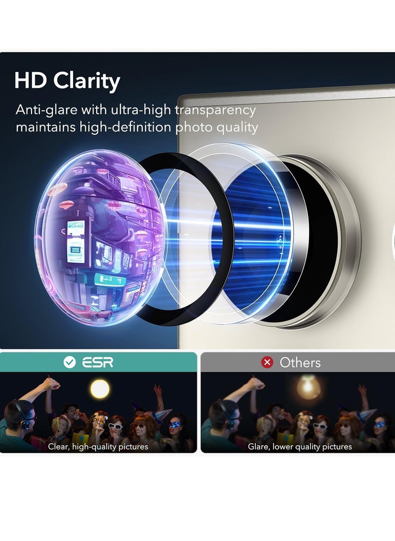 ELTRAZONE - Samsung Galaxy S24 Ultra Camera Lens Protector, Individual Lens Protectors, Scratch-Resistant Ultra-Thin Tempered Glass with Aluminum Edging, Galaxy S24 Ultra Case Friendly, 1 Set, Clear - Image 1