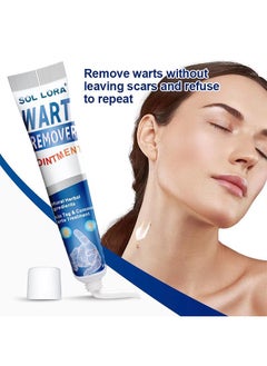 SOL LORA Wart Remover Ointment, Mistaha 20g - Natural Ingredients for Safe Body Wart Treatment, Acne, Moles, and Scar Reduction  - Image 3