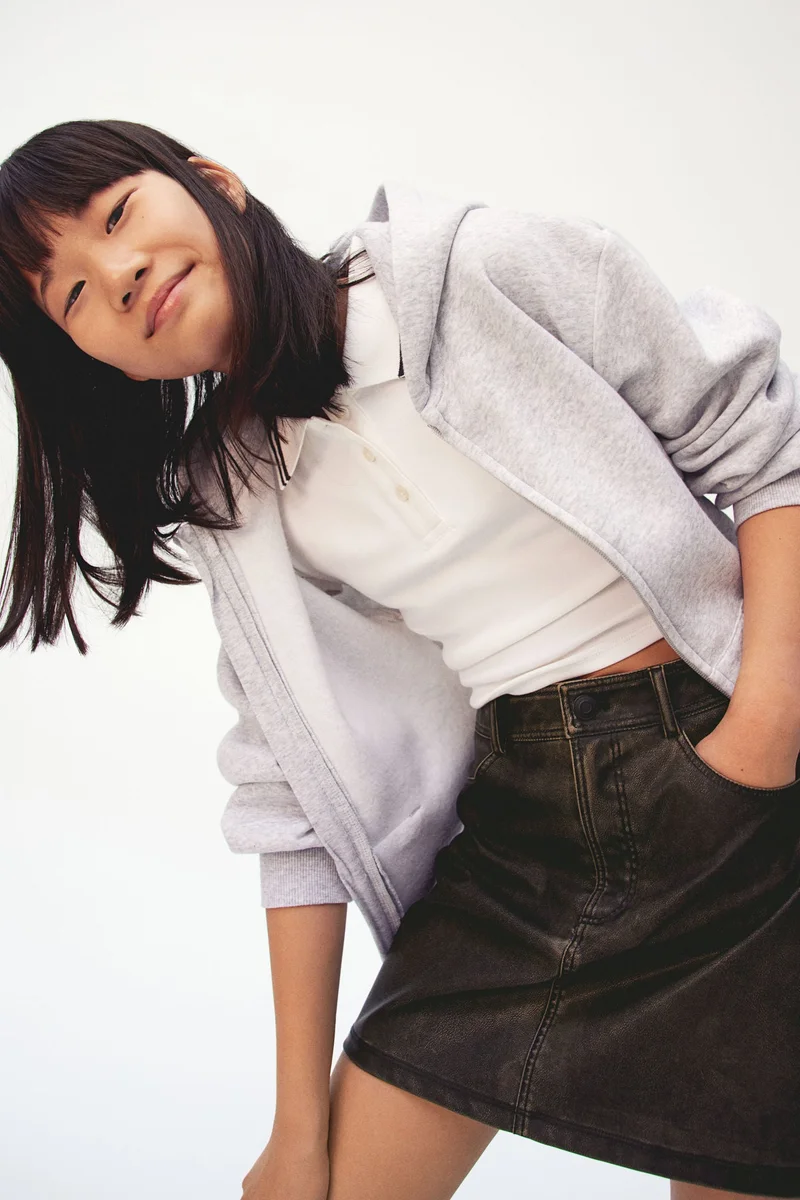 H&M Coated skirt