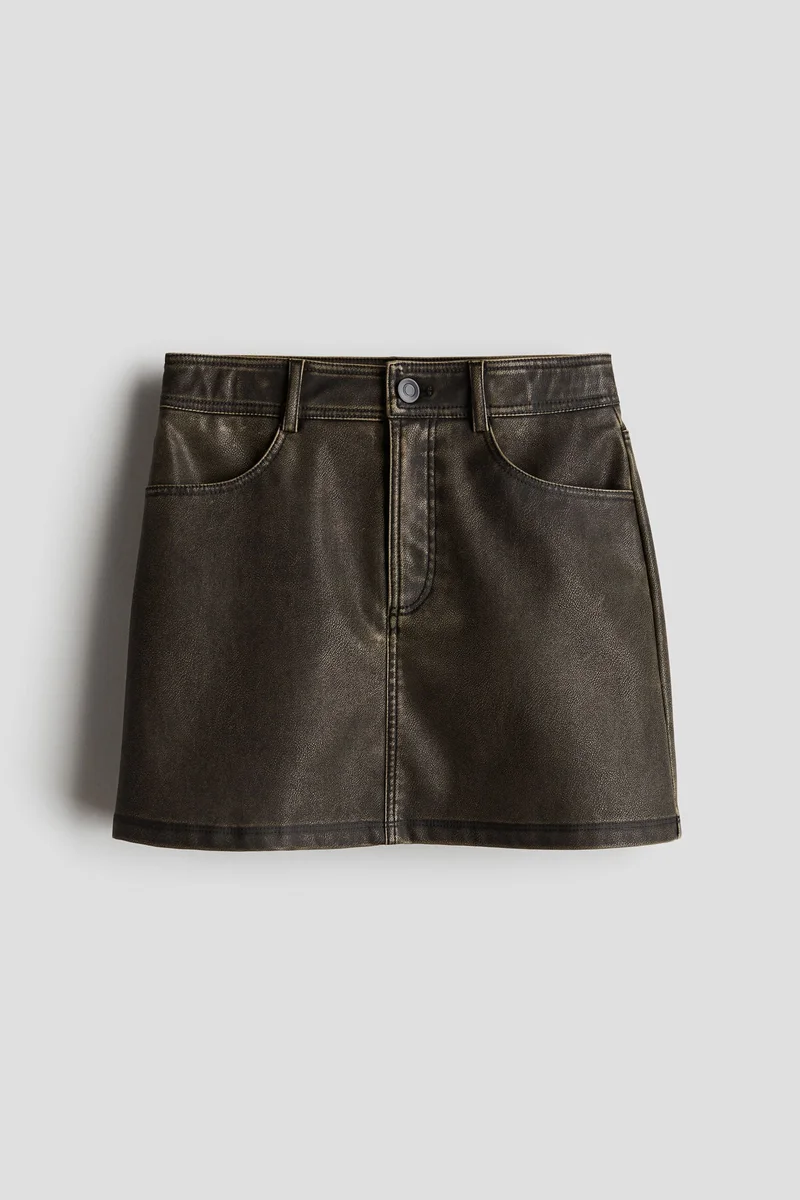 H&M Coated skirt