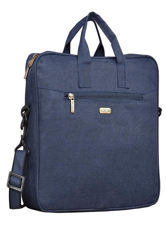 LOREM 10L Linen Messenger Bag For Men & Women - Blue Color BG29-UF - Image 4