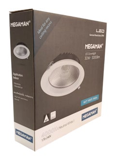 Megaman Megaman Recessed 30W LED Downlight - Cool White(4000K)  - Image 2