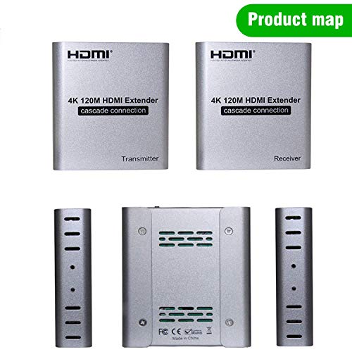 Tobo 1080P HDMI Extender 120m RJ45 Over TCP/IP Cat5e/6 Ethernet Transmitter and Receiver Free Two 4K hdmi Cable-(TD-437H-09) - Image 3