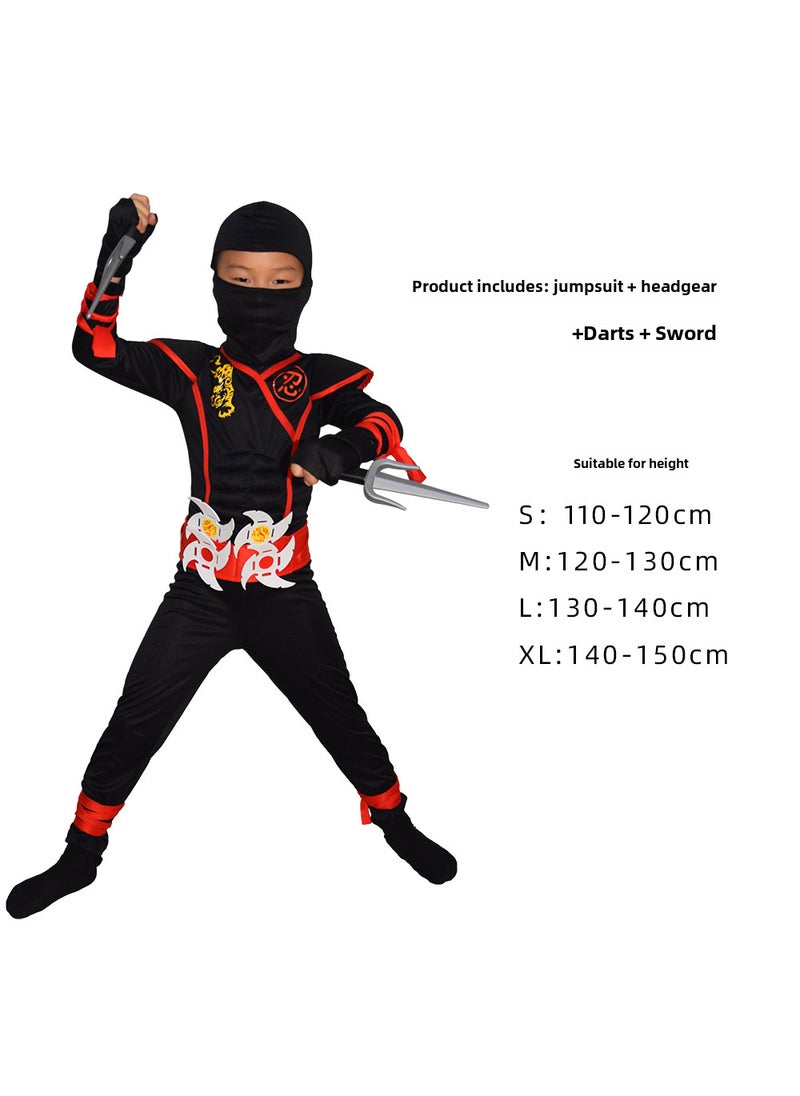 Generic Kids Ninja Costume Halloween Cosplay A bayonet  - Image 3