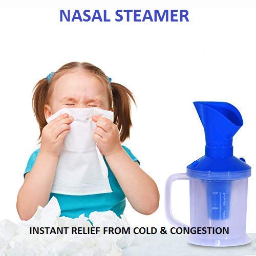 JHEPCOIN Face Nose and Cough Steamer 3 in 1 Plastic Steam Vaporizer Nozzle Inhaler Facial Sauna and Facial Steamer Machine for Adults and Kids Multicolor - Image 4