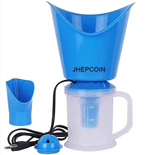 JHEPCOIN Face Nose and Cough Steamer 3 in 1 Plastic Steam Vaporizer Nozzle Inhaler Facial Sauna and Facial Steamer Machine for Adults and Kids Multicolor - Image 1