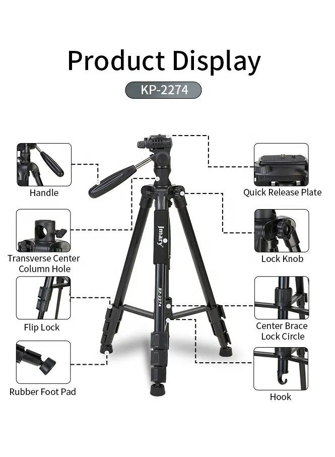 Jmary KP-2274 Multifunctional Professional Tripod - Image 2