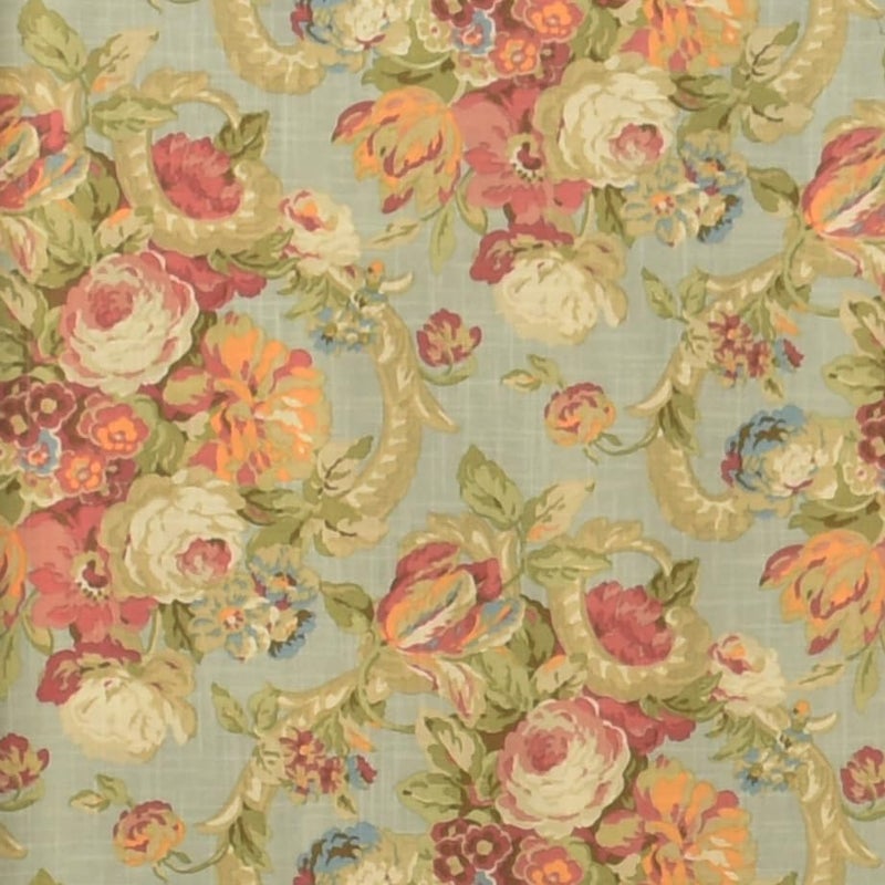 Waverly Spring Bling Modern Farmhouse Floral Rod Pocket Valance for Windows in Bedroom, Kitchen, or Living Room, 52" x 18", Vapor - Image 3
