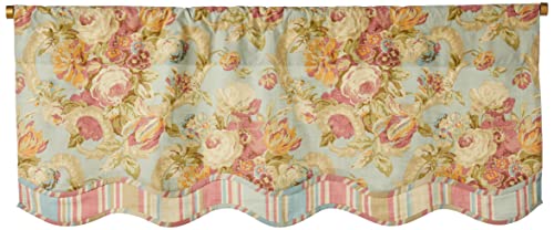 Waverly Spring Bling Modern Farmhouse Floral Rod Pocket Valance for Windows in Bedroom, Kitchen, or Living Room, 52" x 18", Vapor - Image 4