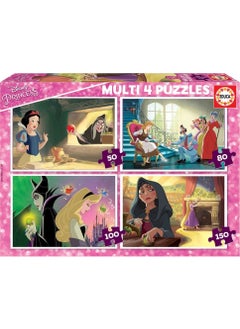 EDUCA Puzzle Multi 4 Disney Princess Puzzle 