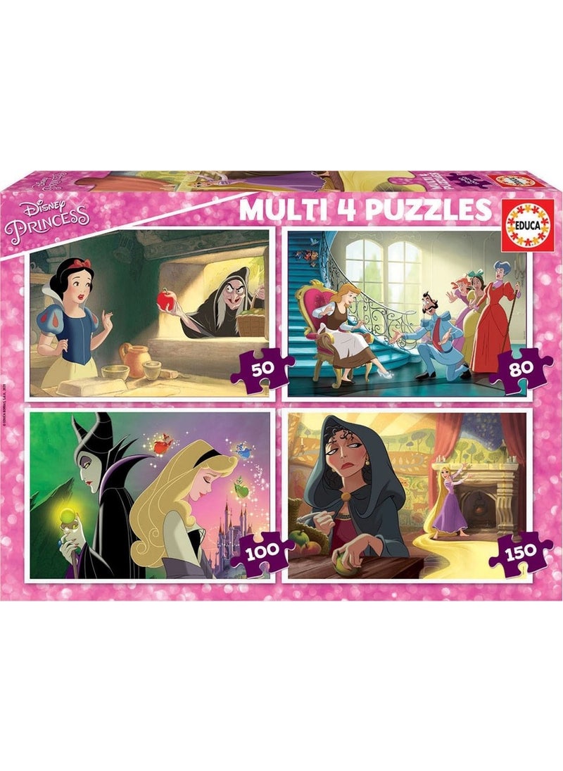 EDUCA - Puzzle Multi 4 Disney Princess Puzzle - Image 1