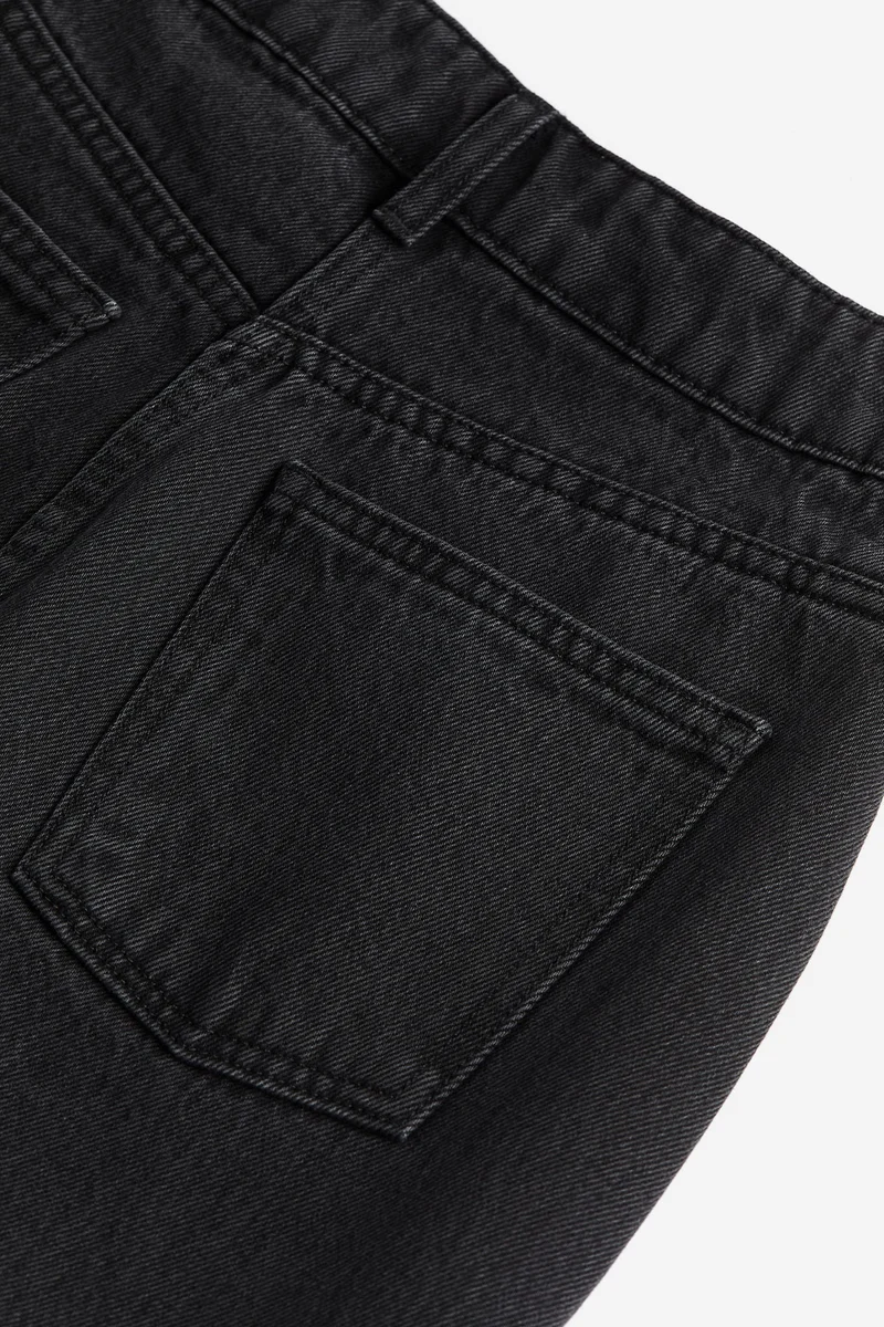 H&M Slit-front denim skirt