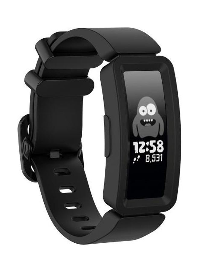 NIBEMINENT Replacement Silicone Strap For Fitbit Inspire HR Black - Image 2