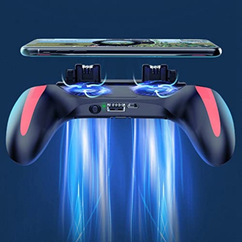 Mobile Game Controller, Phone Triggers for Gaming, Dual Cooling Fans Smartphone Game Controller for 4.7 to 6.0Inch Phones - Image 4