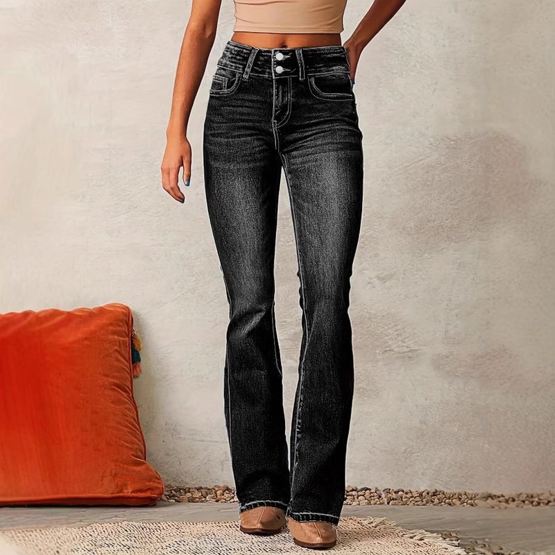 Jeans Women Fashion Slim Washed Street Micro-Pants Women - Image 3