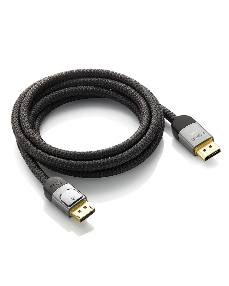 Zeskit Maya Certified DP 1.4 Cable, 4K 120Hz 8K 60Hz 1440p 144Hz 240Hz HDR 32.4Gpbs HBR3 (3ft, Braided Jacket) - Image 3