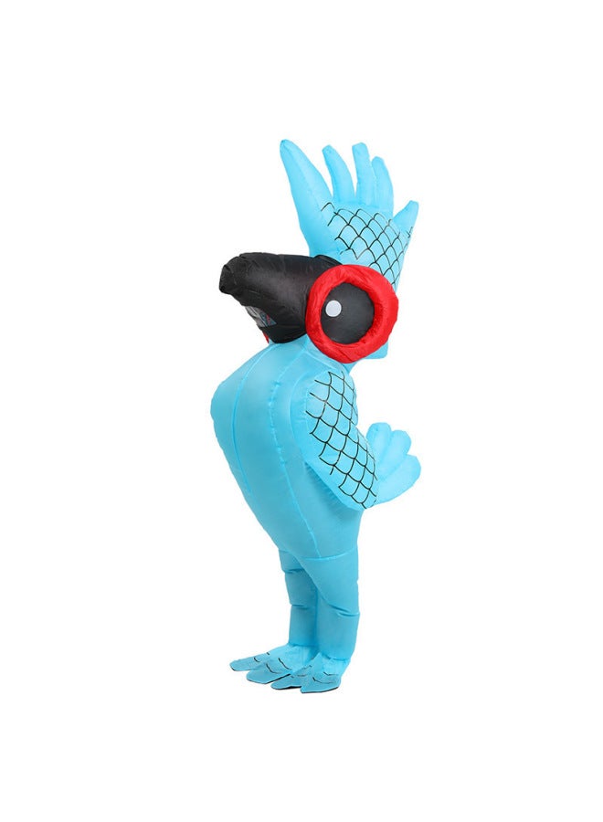 Upright Parrot Inflatable Clothing Birdman Party Party Funny Cos Cartoon Doll Clothing Show Annual Meeting Performance Clothing-Color:Woodpecker 150-190cm_one Size Fits All - Image 3