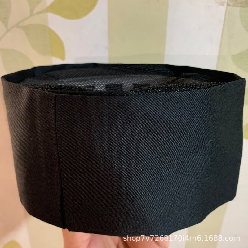 Japanese And Korean Style Cooking Cap Waiter Work Cap Chef Cap Kitchen Breathable Flat Top Cap Net Top Cap - Image 1