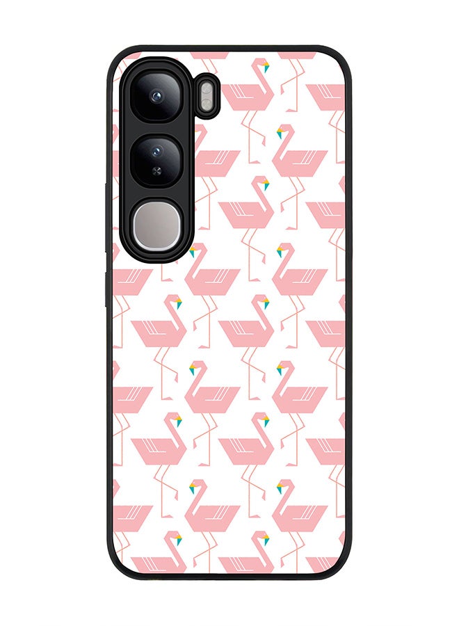 Stylizedd For vivo V40 Lite Case,Slim fit Camera Protection, Shockproof Thin Phone cover - Feminine Flamingos - Image 1