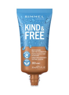 RIMMEL LONDON Kind & Free Foundation - 303 - Honey, 30ml  - Image 1