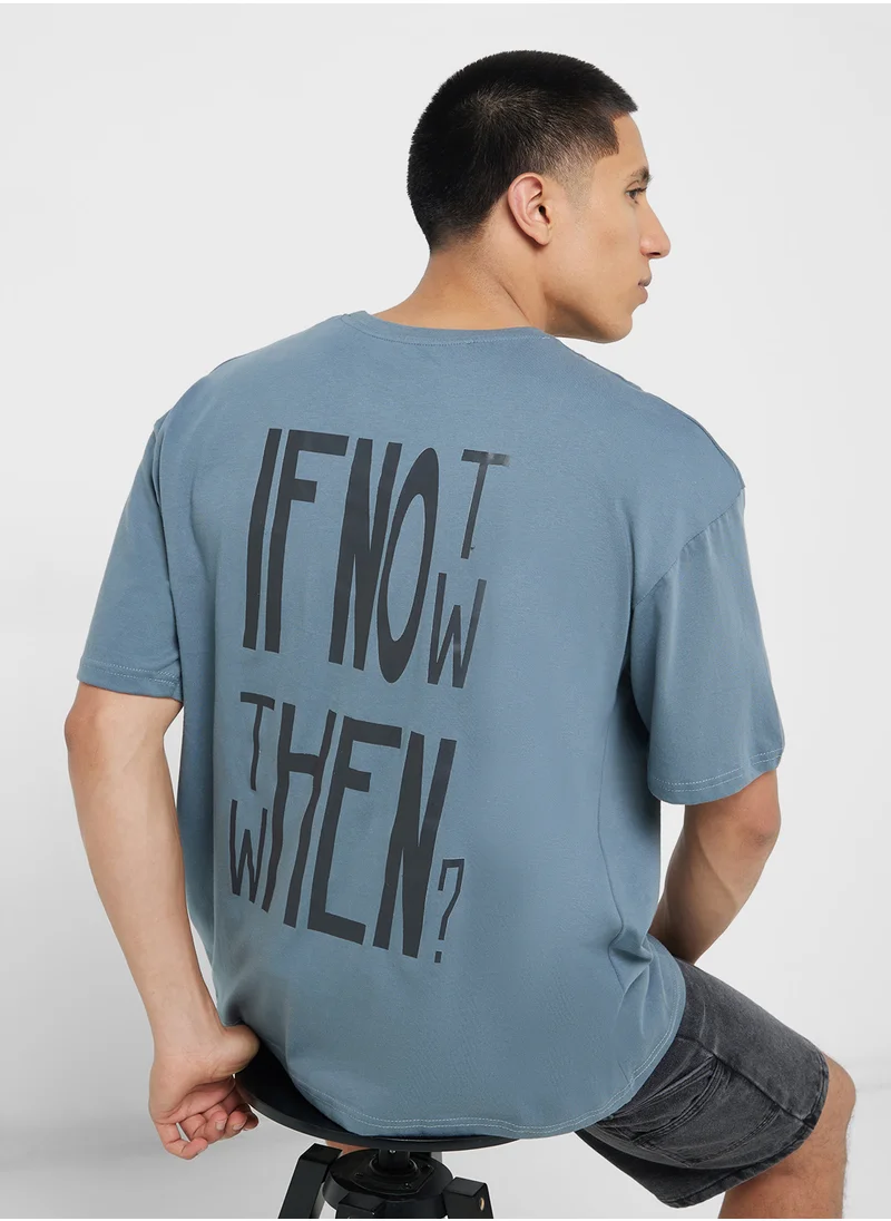 Seventy Five Oversized Crew Neck T-Shirt