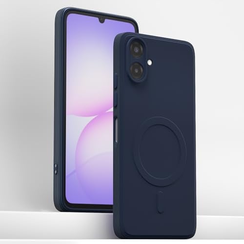 Pikkme غطاء خلفي بيكم للسامسونج جالاكسي F70e 5G | M07 | F07 | A07 | A07 5G تصميم سيليكوني ناعم مطفي (تصميم ماج-سيف غير مدعوم) حماية للكاميرا | غطاء بامبر نحيف (أزرق) - Image 2