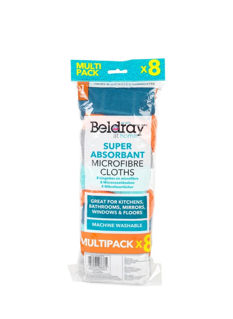 Beldray - Beldray Super Absorbent Microfiber Cloths: Powerful Cleaning, Streak-Free Shine Cleans windows, mirrors, countertops, and more easily. - Image 1