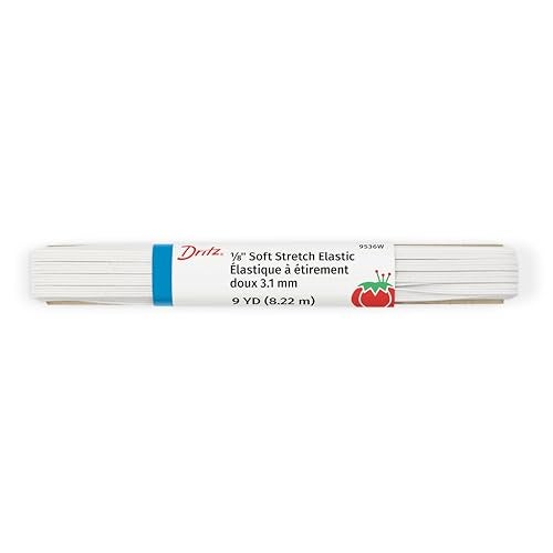 Dritz White Elastic Soft Baby, 1/8" (3.1 mm) - Image 2