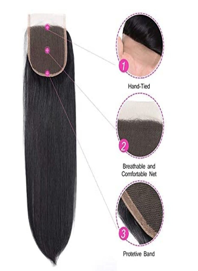 Confidence Human Hair Closure Wigs Topper For Women And Girls 14 Inches (Medium Brown) - Image 5