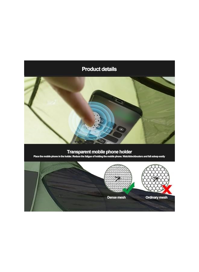 S-TOP Foldable Pop-Up Single Bed - Sleeping Bag Net Tent Double Zipper Bed Canopy - Finer Mesh Shelter, Breathable Camping Gear for Travel Bedroom and Outdoor Trips - Image 2