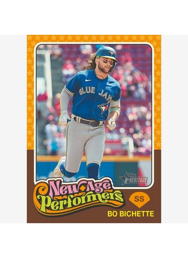 Topps 2024 Topps Heritage Baseball Retail Value Box - 8 Packs per Box  - Image 2