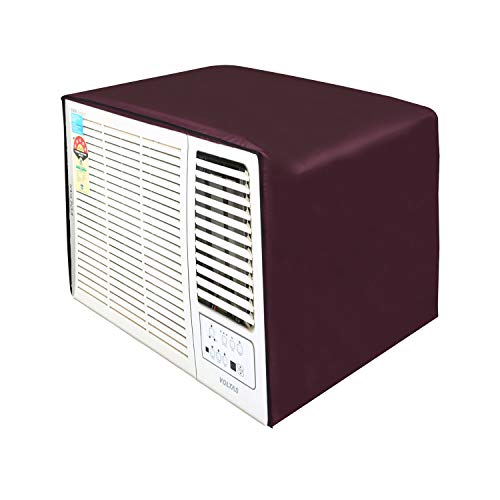 Lithara Waterproof Printed AC Cover for O General AXGT18FHTA - 1.5 ton ac | All Weather Cover | Elastic Stretchable | (Maroon) - Image 1