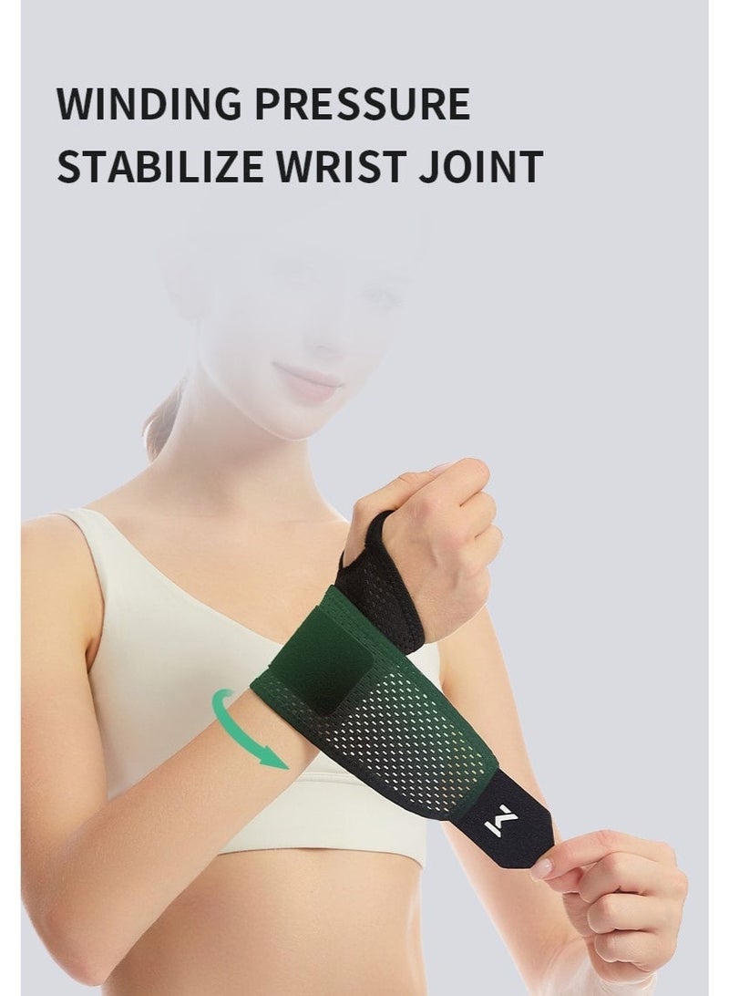Wrist Brace Adjustable Wrist Support with Thumb Loop, Breathable Wrist Wrap for Carpal Tunnel Relief, Sports, Typing & Weightlifting, Black - Image 3