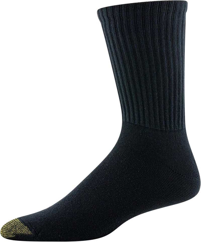 GOLDTOE Men's Cotton Blend Athletic Crew Socks, 6-pairs - Image 3
