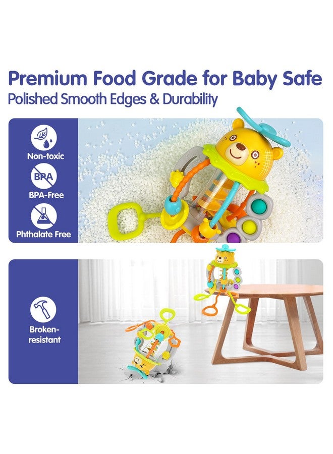 HOLA Montessori Toys for 1 Year Old Boys-Rattle Teething Baby Toys 0-6 & 6-12 Months, Silicone Pull String Sensory Toys for 1 Year Old Girl Gifts Christmas Stocking Stuffers - Image 5