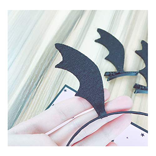 Patiky Halloween Cartoon Hair Clips Hairpin Hair Accessories Cosplay Costume WJR06 (Bats Wing Set) - Image 4