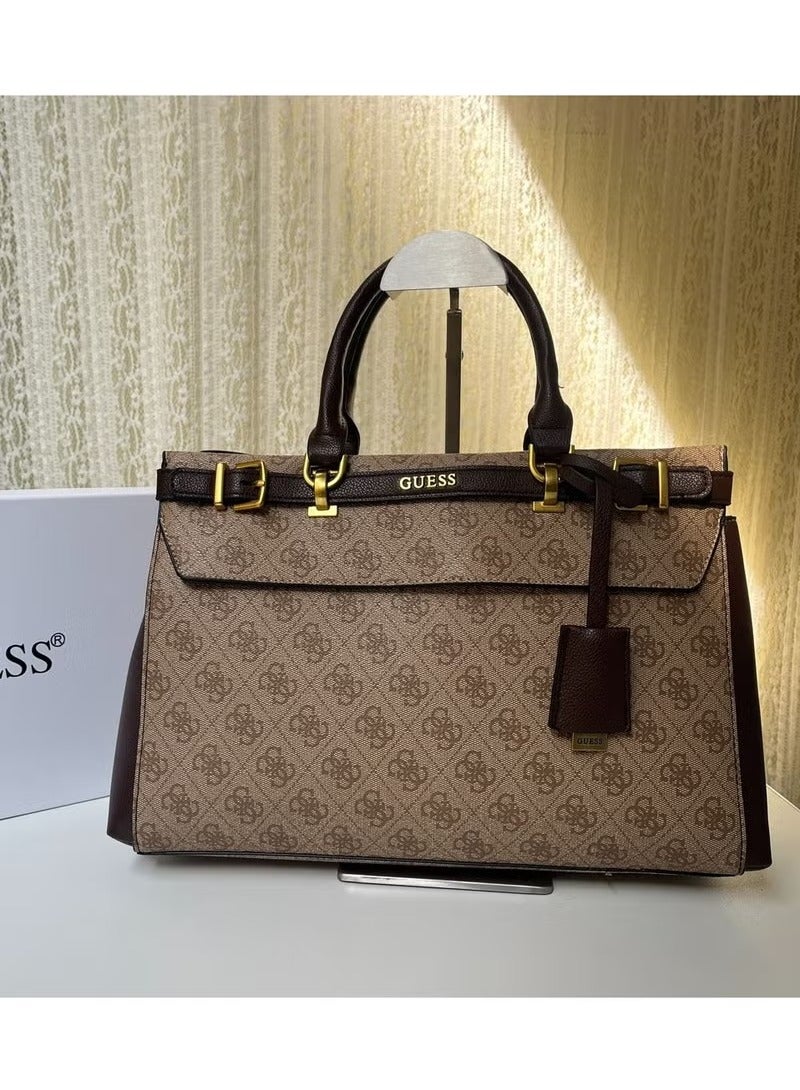GUESS Fashionable And Simple Tote Cross-body Shoulder Bag Handbag 36.5*13*24cm 
