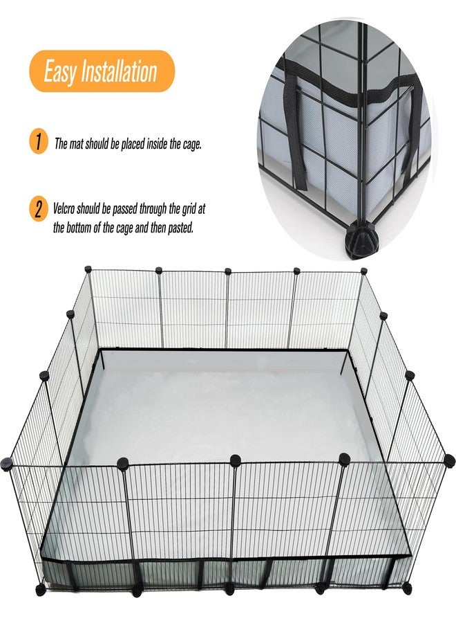 DZWLKJ Guinea Pig Cage Liner Tarp Bottom Waterproof and Washable Base Also for Rabbits, Bunny, Chinchesillas, Hedgehog, Ferrets and Other Small Animals(36x48 inches) - Image 3