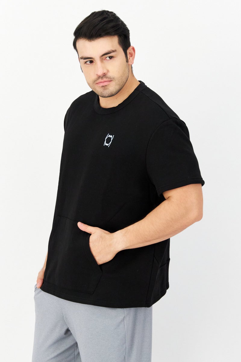 PUMA Men Sportswear Fit Embroidered Outdoor T-shirts, Black  - Image 2